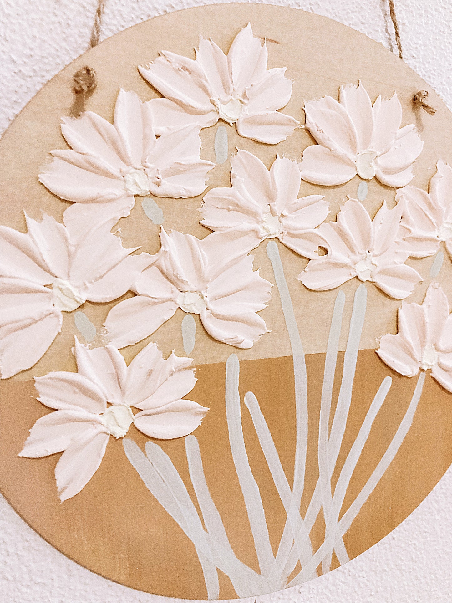 Floral Timber Plaque