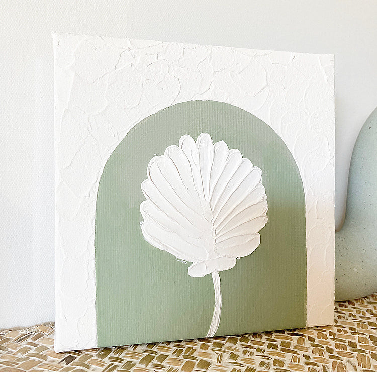 Mini Textured Leaf Canvas