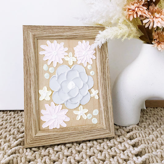 Framed Textured Florals