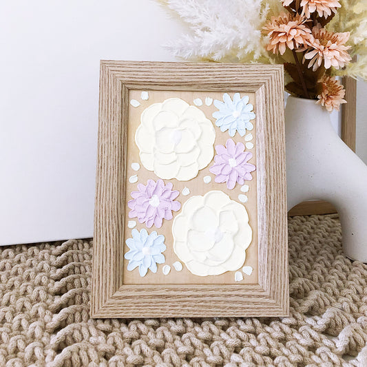 Framed Textured Florals