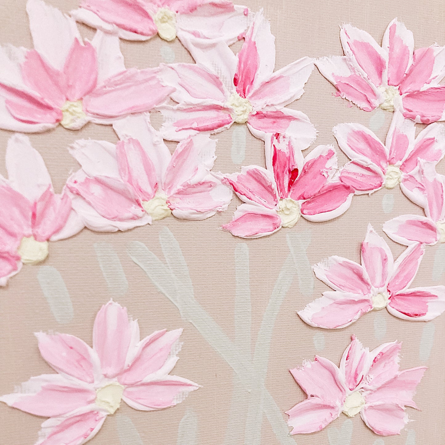 Floral Textured Canvas