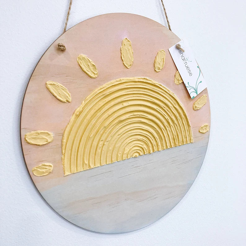 Textured Sun Plaque